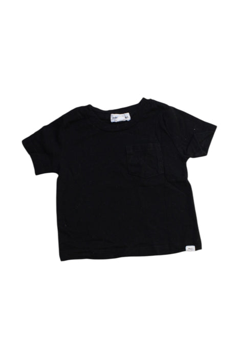 A Black Short Sleeve T Shirts from Miles the Label in size 6-12M for boy. (Front View)