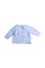 A Blue Long Sleeve Tops from Nanos in size 0-3M for girl. (Back View)