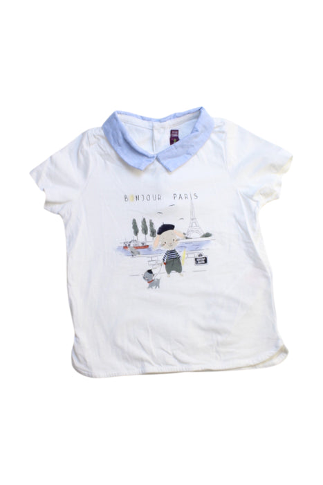 A White Short Sleeve Tops from Sergent Major in size 12-18M for boy. (Front View)