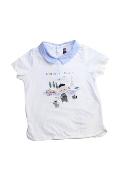 A White Short Sleeve Tops from Sergent Major in size 12-18M for boy. (Front View)