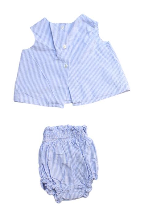 A Blue Shorts Sets from Nanos in size 0-3M for girl. (Back View)