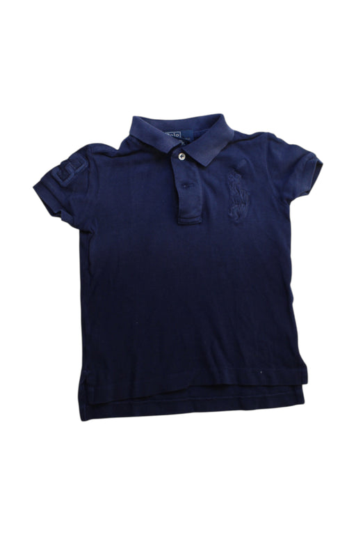 A Navy Short Sleeve Polos from Polo Ralph Lauren in size 2T for boy. (Front View)