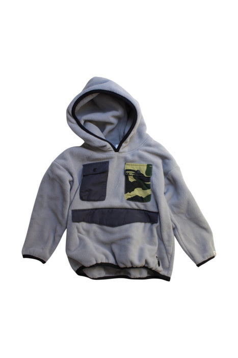 A Grey Hooded Sweatshirts from Bape by A Bathing Ape in size 4T for boy. (Front View)