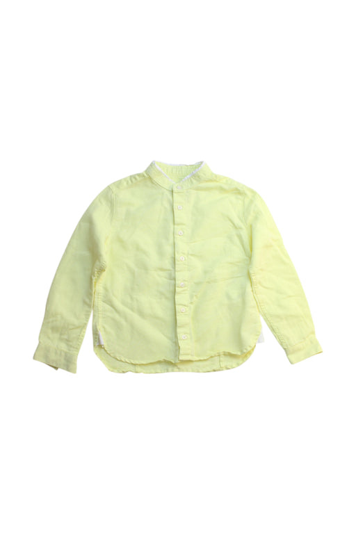 A Yellow Long Sleeve Shirts from Cyrillus in size 3T for boy. (Front View)