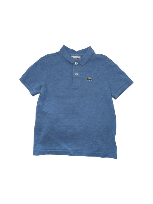 A Blue Short Sleeve Polos from Lacoste in size 5T for boy. (Front View)
