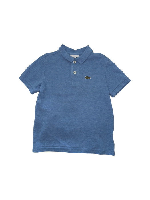 A Blue Short Sleeve Polos from Lacoste in size 5T for boy. (Front View)