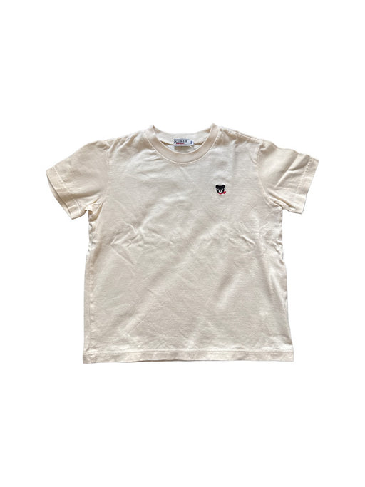A Beige Short Sleeve T Shirts from Miki House in size 5T for neutral. (Front View)
