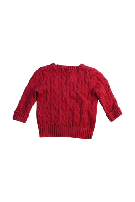 A Red Knit Sweaters from Ralph Lauren in size 18-24M for boy. (Back View)