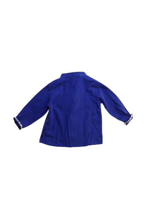 A Blue Lightweight Jackets from Tang'Roulou in size 6-12M for boy. (Back View)