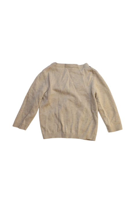 A Beige Cardigans from Egg Baby in size 6-12M for boy. (Back View)