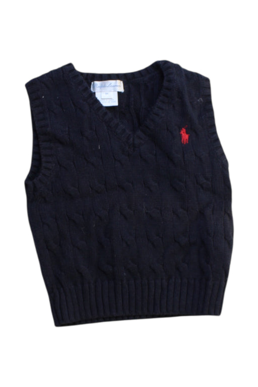 A Navy Sweater Vests from Ralph Lauren in size 6-12M for boy. (Front View)