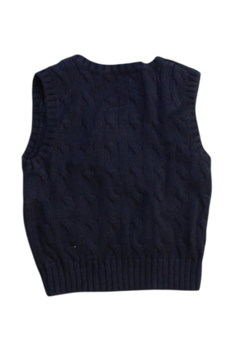 A Navy Sweater Vests from Ralph Lauren in size 6-12M for boy. (Back View)
