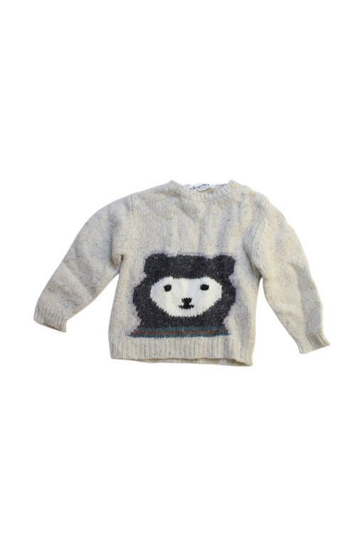 A Grey Knit Sweaters from Bonpoint in size 6-12M for boy. (Front View)