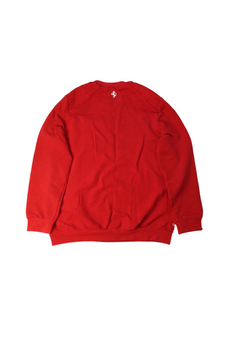 A Red Crewneck Sweatshirts from Ferrari in size 12Y for boy. (Back View)