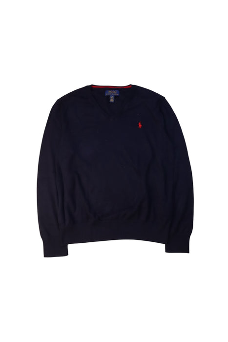 A Navy Knit Sweaters from Polo Ralph Lauren in size 10Y for boy. (Front View)