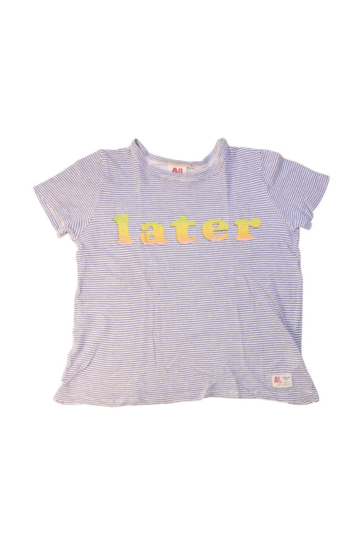 A Blue Short Sleeve T Shirts from American Outfitters in size 6T for girl. (Front View)
