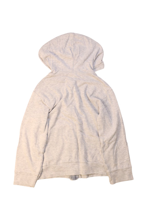 A Grey Zippered Sweatshirts from Petit Bateau in size 5T for girl. (Back View)