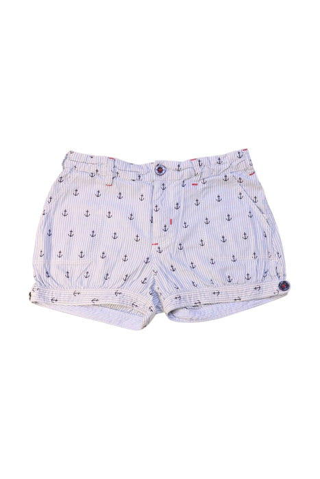 A White Shorts from Hatley in size 6T for girl. (Front View)