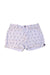 A White Shorts from Hatley in size 6T for girl. (Front View)