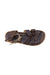 A Brown Sandals from Salt-Water in size 6T for girl. (Front View)