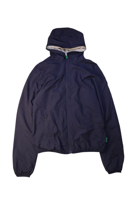A Navy Lightweight Jackets from Save The Duck in size 14Y for girl. (Front View)
