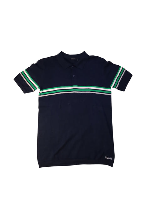 A Navy Short Sleeve Tops from IKKS in size 14Y for girl. (Front View)