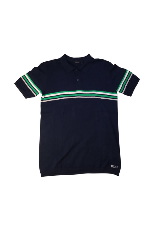 A Navy Short Sleeve Tops from IKKS in size 14Y for girl. (Front View)