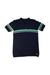 A Navy Short Sleeve Tops from IKKS in size 14Y for girl. (Front View)