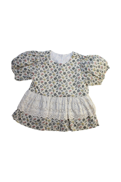 A Multicolour Short Sleeve Dresses from Little Cotton Clothes in size 5T for girl. (Front View)