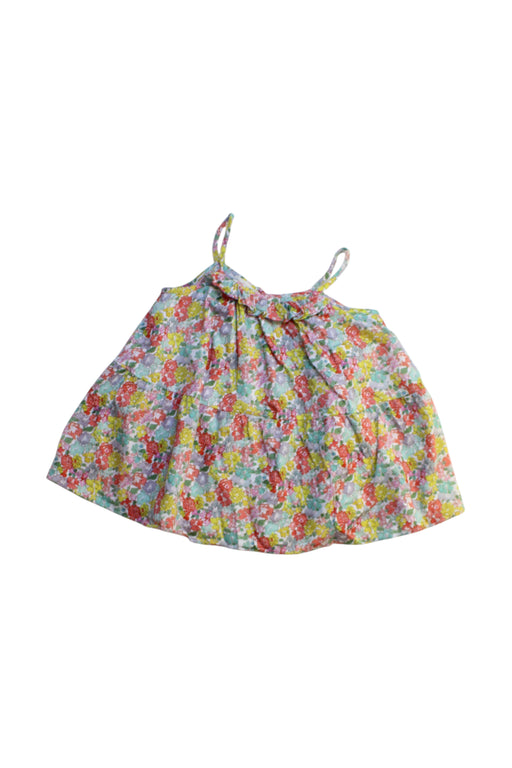 A Multicolour Sleeveless Dresses from Nanos in size 5T for girl. (Front View)