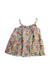 A Multicolour Sleeveless Dresses from Nanos in size 5T for girl. (Back View)