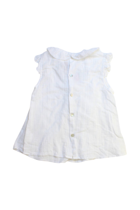 A White Sleeveless Tops from Purete du... Bebe in size 4T for girl. (Back View)