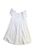 A White Sleeveless Dresses from Jamie Kay in size 4T for girl. (Front View)