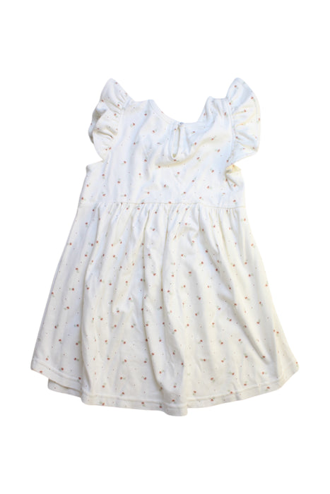 A White Sleeveless Dresses from Jamie Kay in size 4T for girl. (Back View)