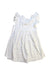 A White Sleeveless Dresses from Jamie Kay in size 4T for girl. (Back View)