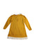 A Yellow Long Sleeve Dresses from Little Green Radicals in size 4T for girl. (Back View)