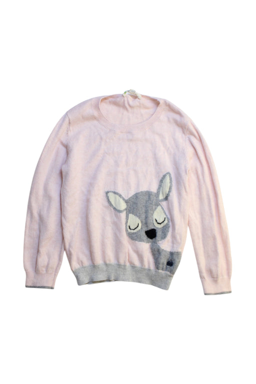 A Pink Knit Sweaters from The Bonnie Mob in size 5T for girl. (Front View)