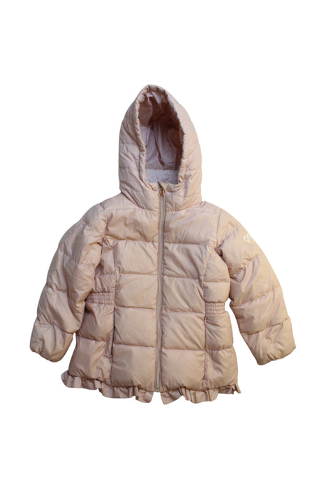 A Pink Puffer/Quilted Coats & Outerwear from Momonittu in size 4T for girl. (Front View)