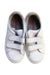 A White Sneakers from Cienta in size 6T for girl. (Back View)