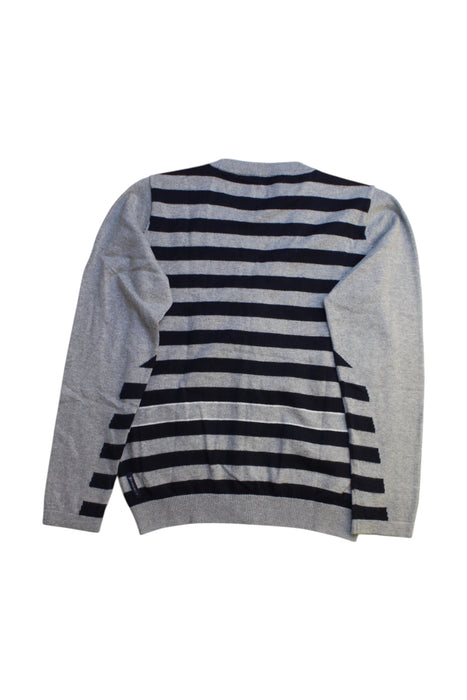 A Grey Cardigans from Armani in size 10Y for boy. (Back View)