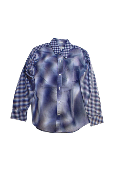 A Blue Long Sleeve Shirts from Crewcuts in size 10Y for boy. (Front View)