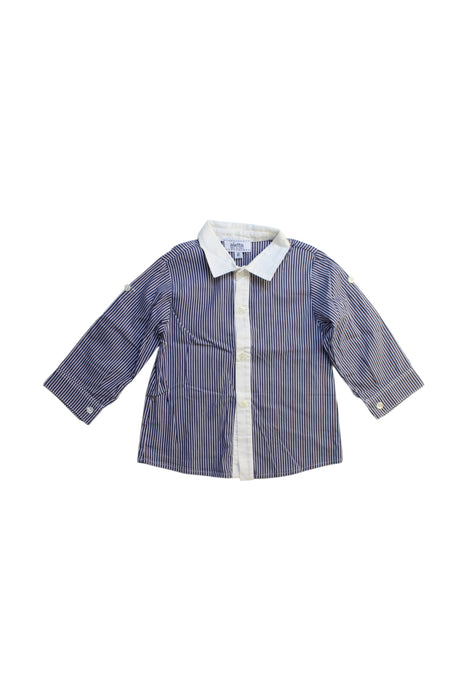 A Blue Long Sleeve Shirts from Aletta in size 12Y for boy. (Front View)