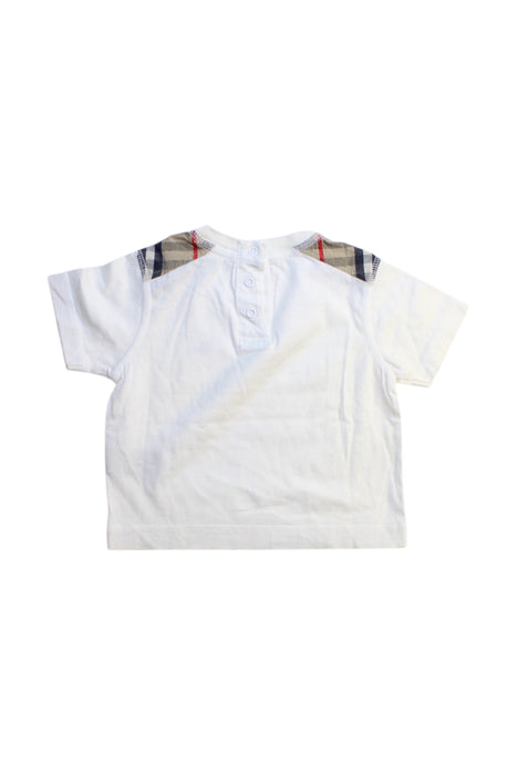 A White Short Sleeve T Shirts from Burberry in size 12-18M for boy. (Back View)