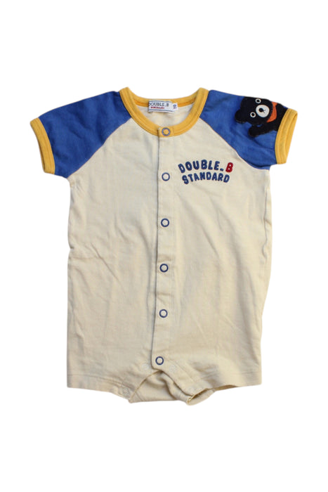 A Multicolour Short Sleeve Rompers from Double B Mikihouse in size 3-6M for boy. (Front View)