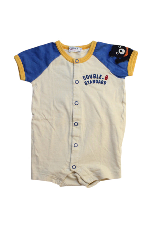 A Multicolour Short Sleeve Rompers from Double B Mikihouse in size 3-6M for boy. (Front View)