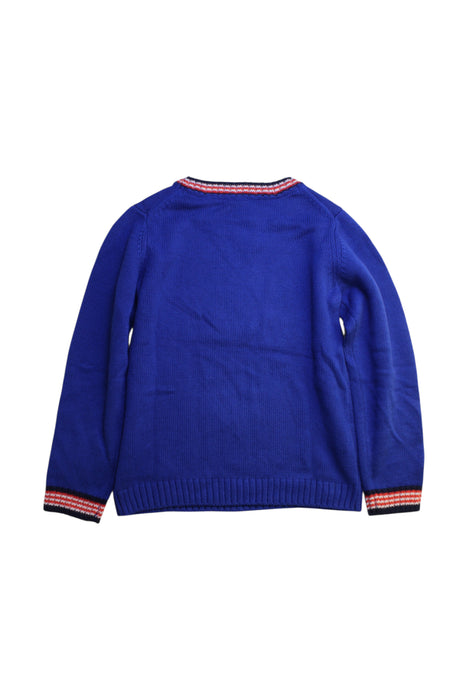 A Blue Knit Sweaters from Janie & Jack in size 8Y for boy. (Back View)