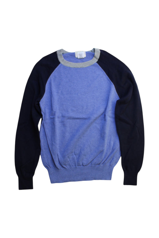 A Blue Crewneck Sweatshirts from Crewcuts in size 10Y for boy. (Front View)