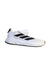 A White Sneakers from Adidas in size 5T for boy. (Front View)