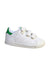 A White Sneakers from Adidas in size 3T for neutral. (Front View)