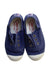A Navy Slip Ons from Cienta in size 18-24M for girl. (Back View)